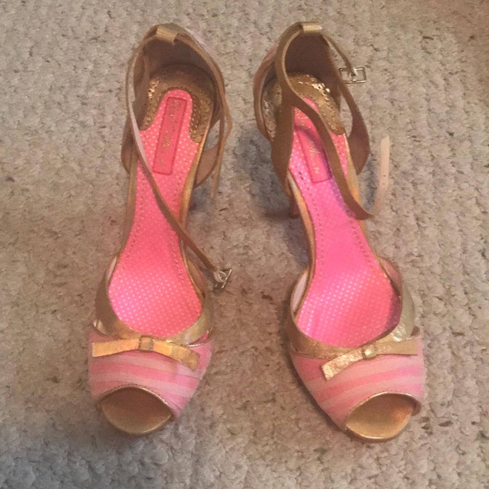 Ankle strap high heels